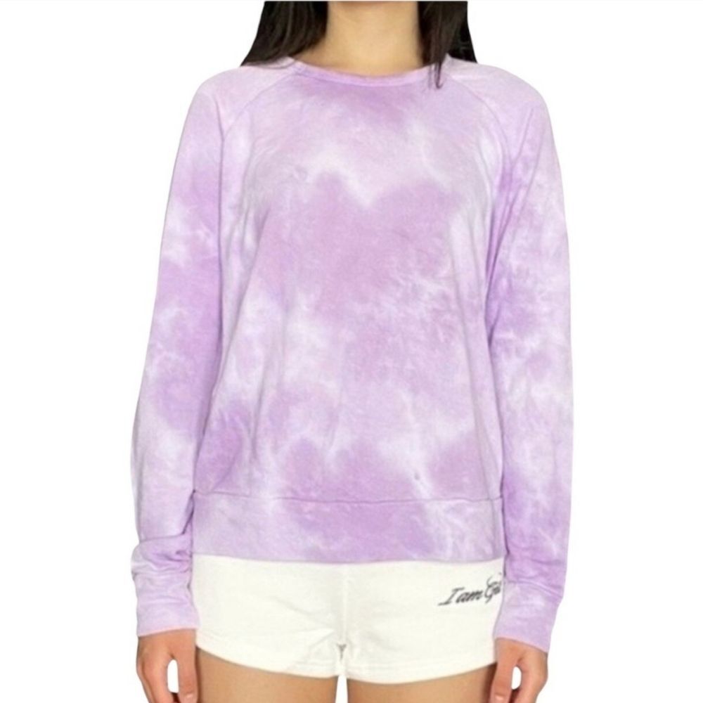 Sundry Tie Dye Pullover Sweatshirt Size 0 Purple New
